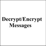 Check out: Encrypt Message